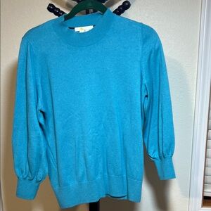 Boden Turquoise Crew Neck Sweater